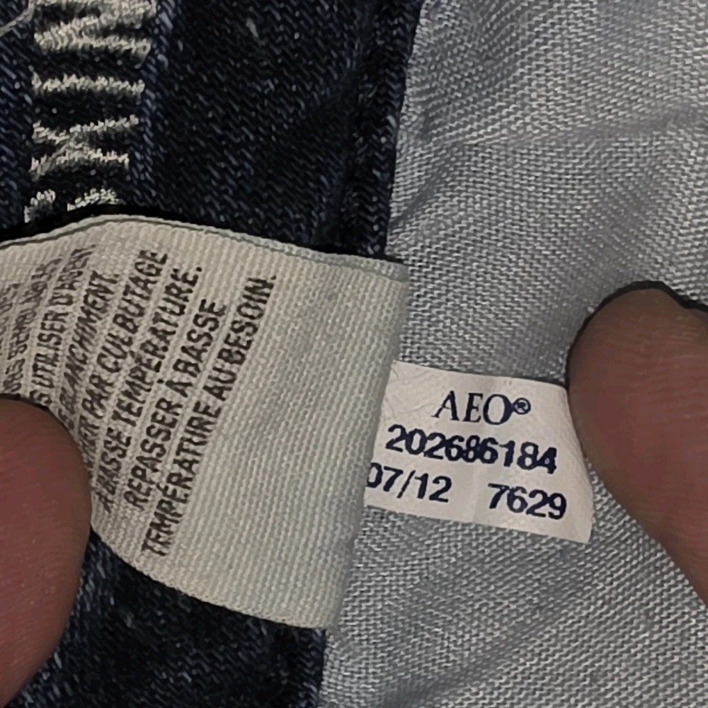American Eagle Skinny Kick Jeans Womens 10 Blue Super Stretch - Picture 9 of 16